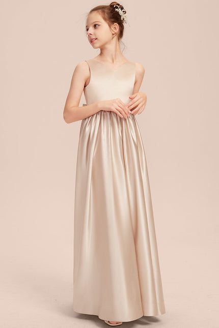 Robe Trapèze Satinée Rose - gallery 1