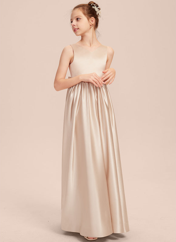 Robe Trapèze Satinée Rose - gallery 1