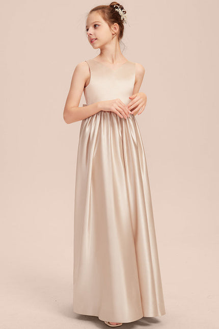 Robe Trapèze Satinée Rose - gallery 1