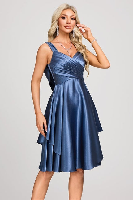 Robe Trapèze Satin Vortex - gallery 3