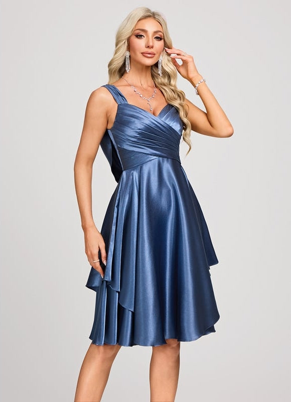 Robe Trapèze Satin Vortex - gallery 3