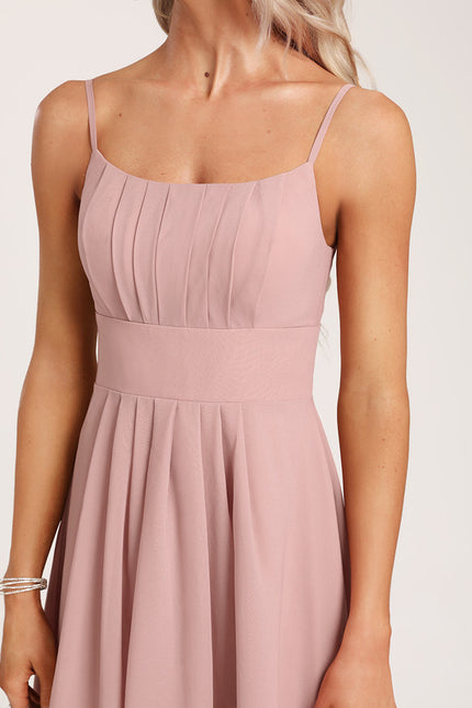 Robe Trapèze Élégance Rose - gallery 4