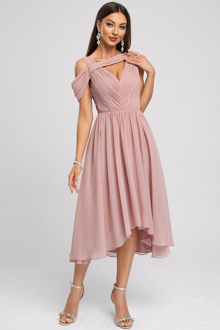 Robe Trapèze Plissée Émeraude - gallery 2
