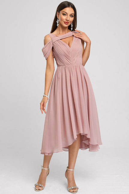 Robe Trapèze Plissée Émeraude - gallery 2