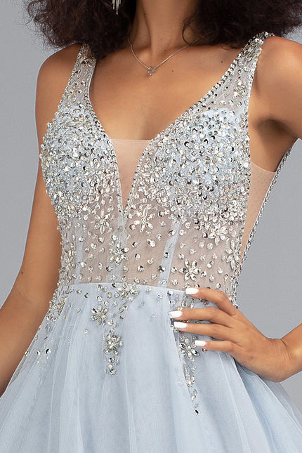 Robe Trapèze Ciel Pailleté - gallery 1