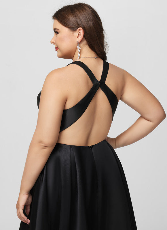 Robe Trapèze Floral Satinée - gallery 8