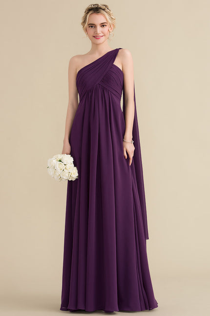 Robe Trapèze Asymétrique Beige - gallery 1
