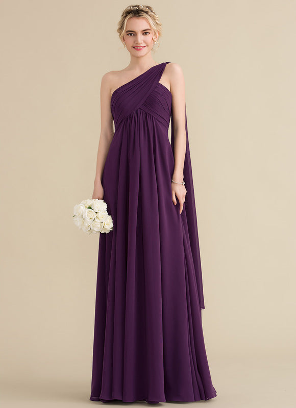 Robe Trapèze Asymétrique Beige - gallery 1