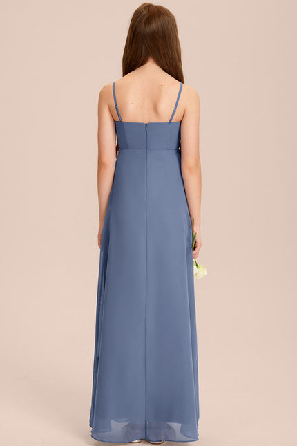 Robe Trapèze Bleu Céleste Aérien - gallery 3