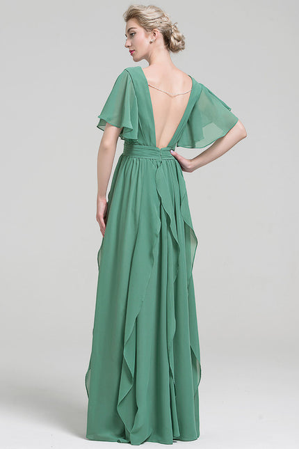 Robe Trapèze Sérénade Émeraude - gallery 1