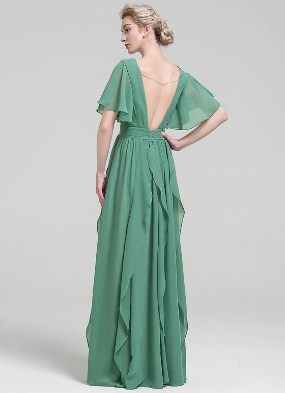 Robe Trapèze Sérénade Émeraude - gallery 1