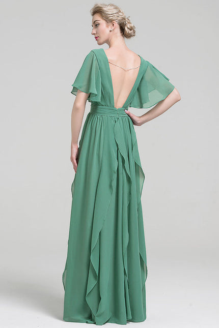 Robe Trapèze Sérénade Émeraude - gallery 1