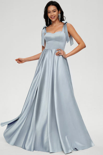 Robe Trapèze Ciel Satiné Chic - gallery 3