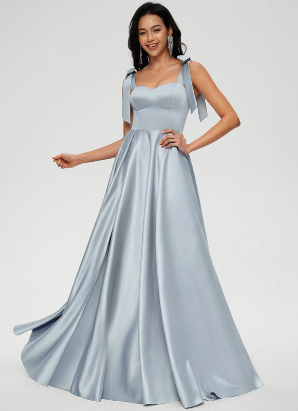 Robe Trapèze Ciel Satiné Chic - gallery 3