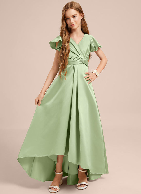 Robe Trapèze Satin Marine Chic - gallery 1