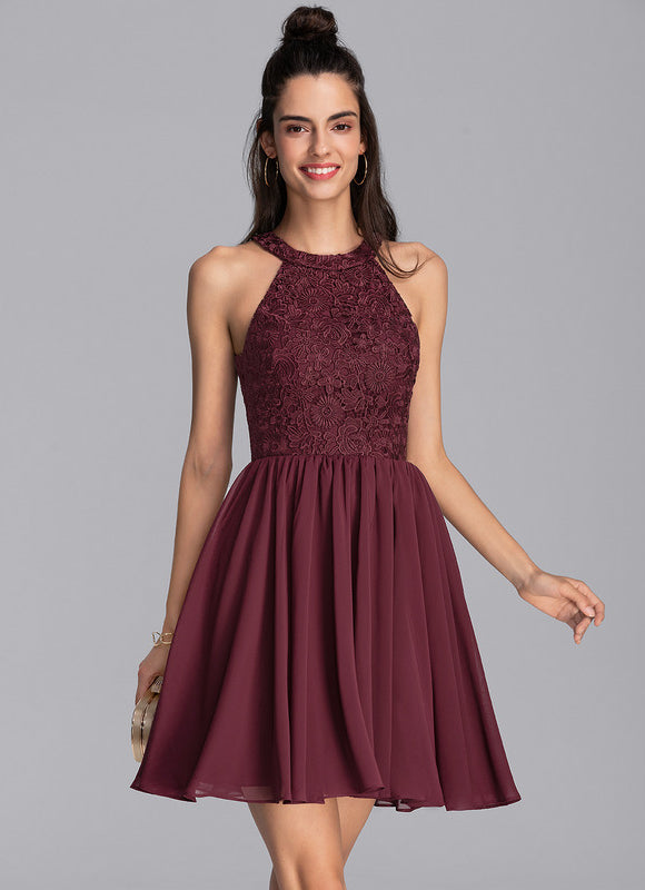 Robe Trapèze Courte Festive - gallery 1