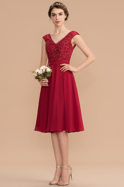 Robe Trapèze Rubis Évanescente - gallery 1