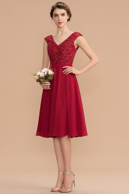 Robe Trapèze Rubis Évanescente - gallery 1
