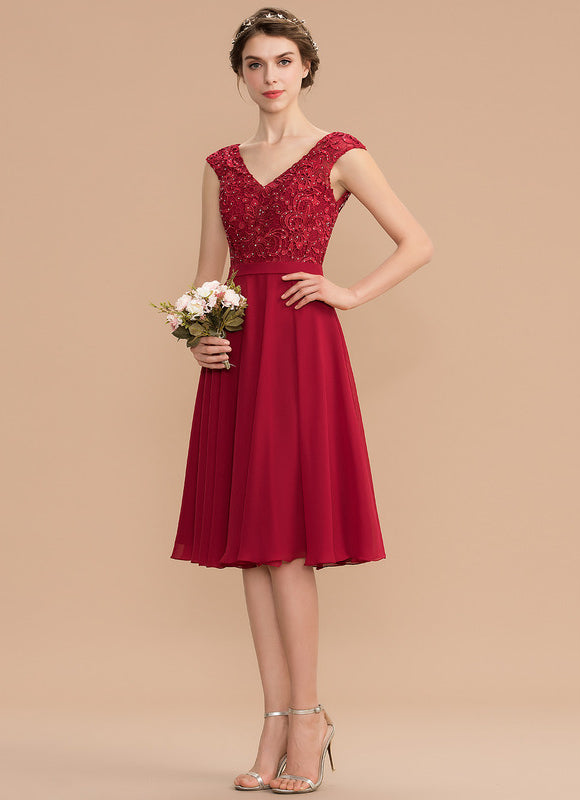 Robe Trapèze Rubis Évanescente - gallery 1