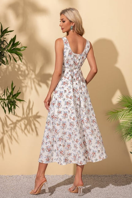 Robe Trapèze Rosée Épanouie - gallery 2