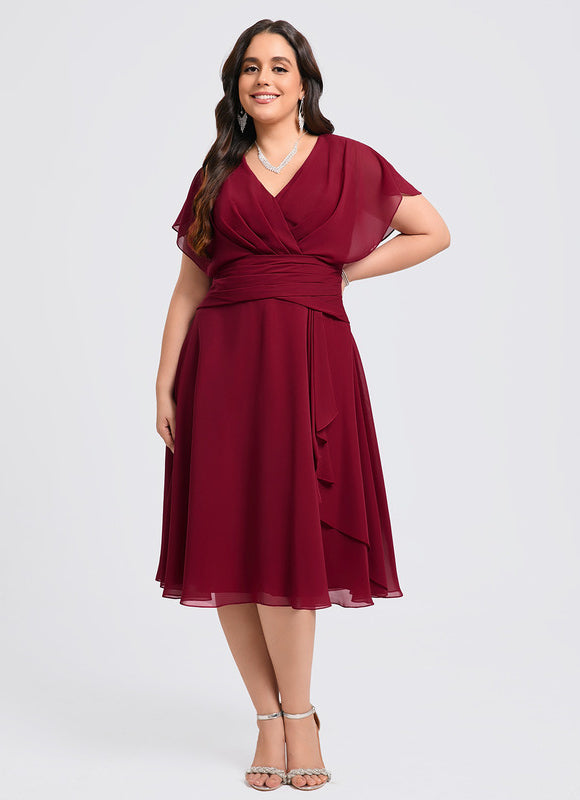 Robe Trapèze Émeraude Volante - gallery 8