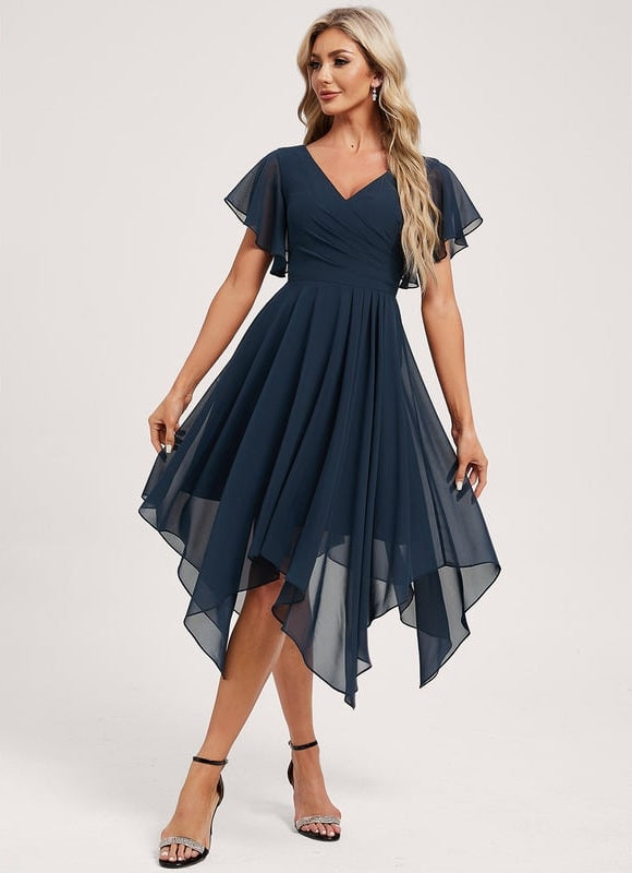 Robe Trapèze Fluide Asymétrique - gallery 1
