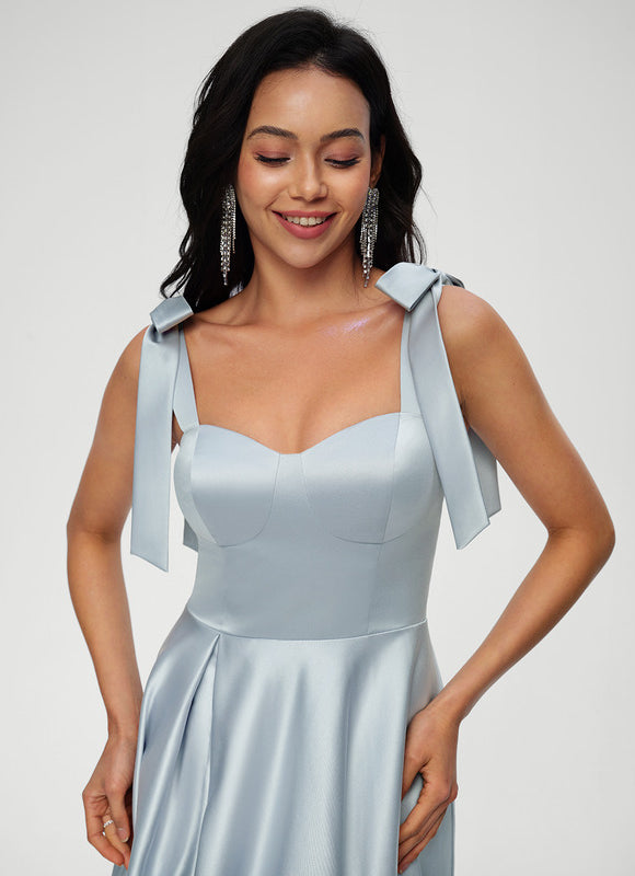 Robe Trapèze Ciel Satiné Chic - gallery 4