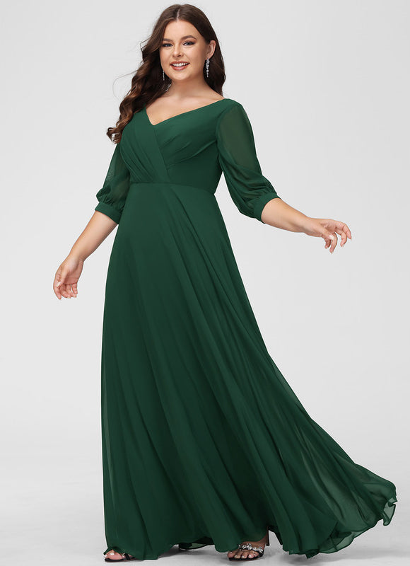 Robe Trapèze Mousseline Fendue - gallery 6