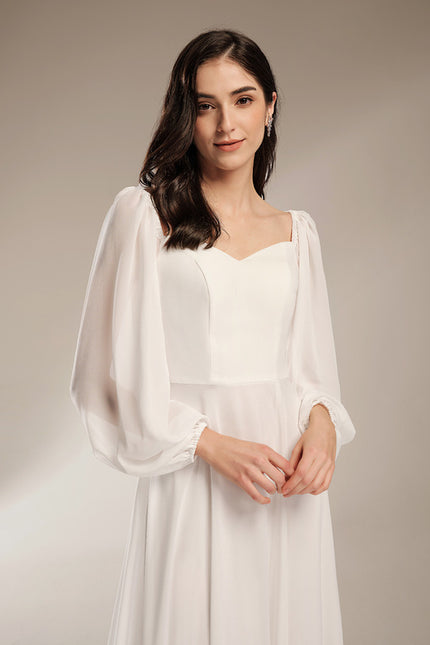 Robe Trapèze Vague Éthérée - gallery 4
