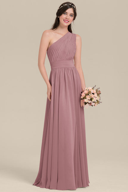 Robe Trapèze Asymétrique Beige - gallery 3