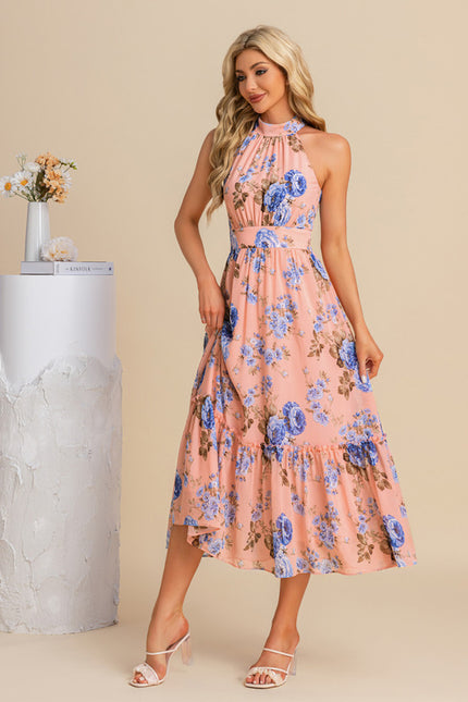 Robe Trapèze Fleurie Légère - gallery 6