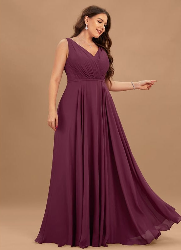 Robe Trapèze Bordeaux Élégance - gallery 9