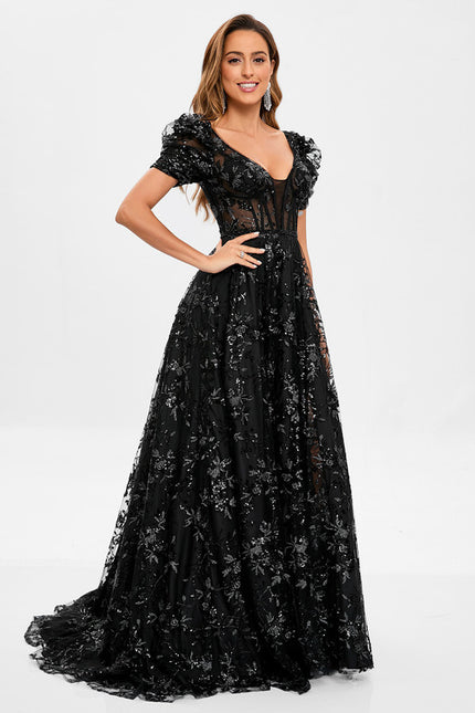 Robe Trapèze Élégance Obsidienne - gallery 2