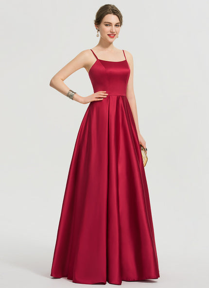 Robe Trapèze Satin Émeraude