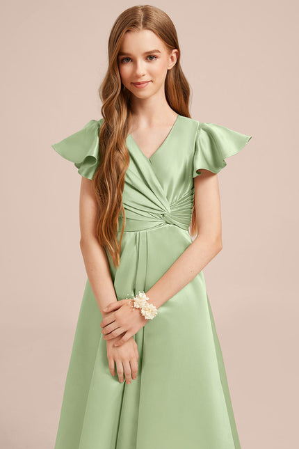 Robe Trapèze Satin Marine Chic - gallery 3