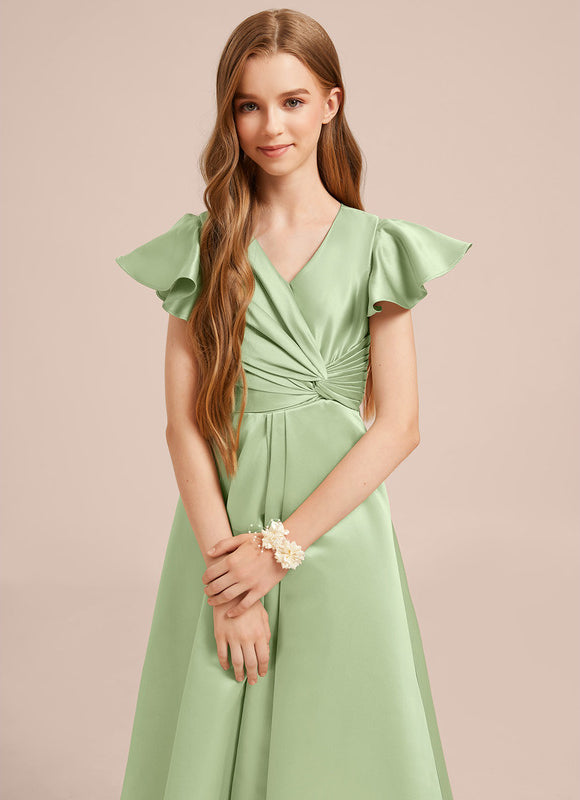 Robe Trapèze Satin Marine Chic - gallery 3
