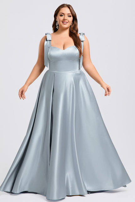 Robe Trapèze Ciel Satiné Chic - gallery 6