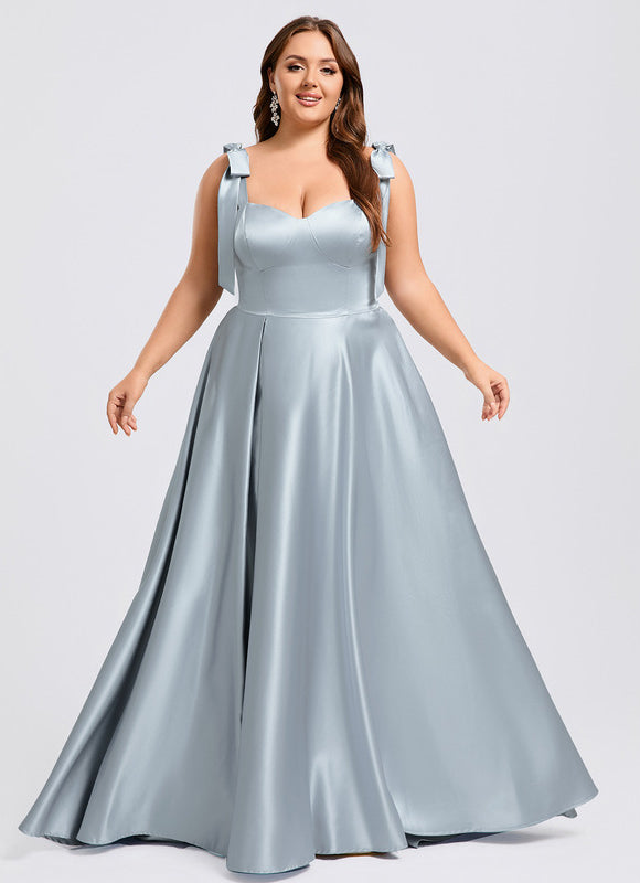 Robe Trapèze Ciel Satiné Chic - gallery 6