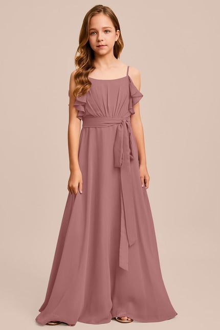 Robe Trapèze Mousseline Bleue