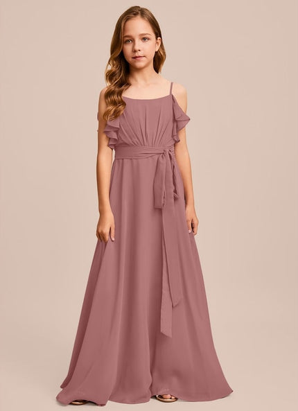 Robe Trapèze Mousseline Bleue