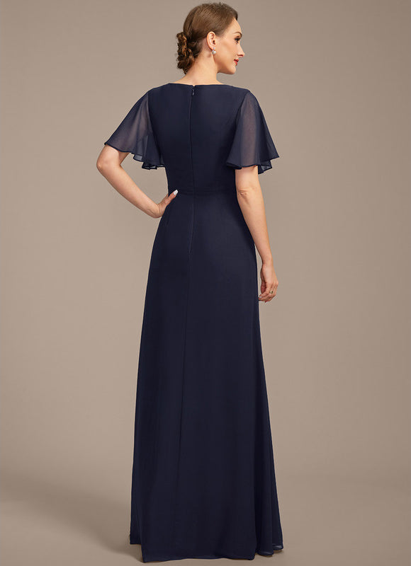 Robe Trapèze Chiffon Sophistiquée - gallery 6