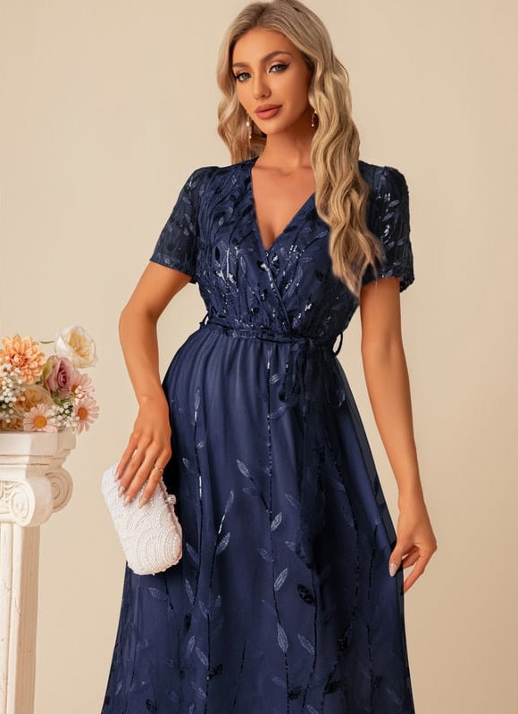 Robe Trapèze Paillette Vaporeuse - gallery 7