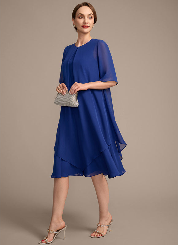 Robe Trapèze Élégance Cobalt - gallery 2
