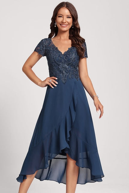Robe Trapèze Aérienne Sombre - gallery 3