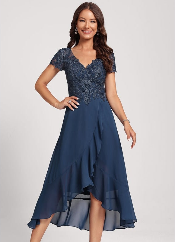 Robe Trapèze Aérienne Sombre - gallery 3
