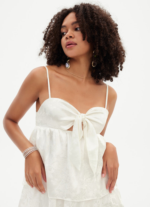 Robe Trapèze Nœud Éclat - gallery 6