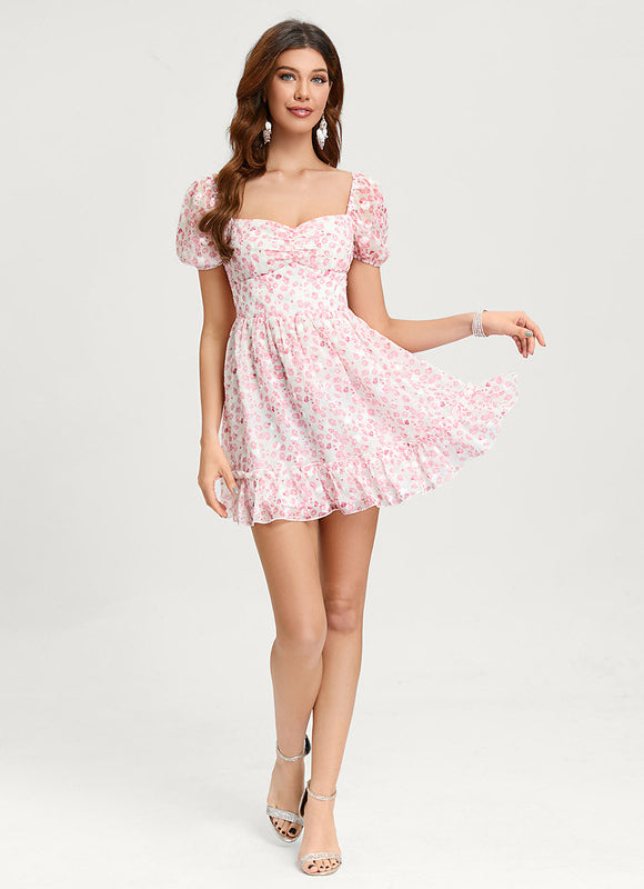 Robe Trapèze Floral Douceur - gallery 6