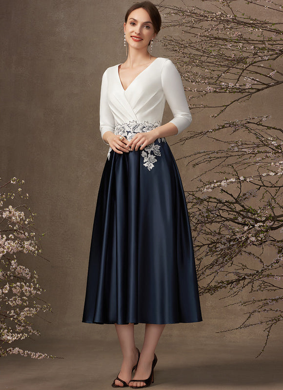 Robe Trapèze Matelassée Élégante - gallery 3