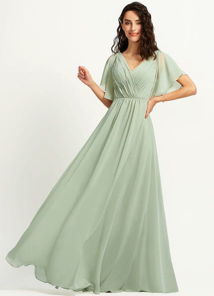 Robe Trapèze Mousseline Fendue