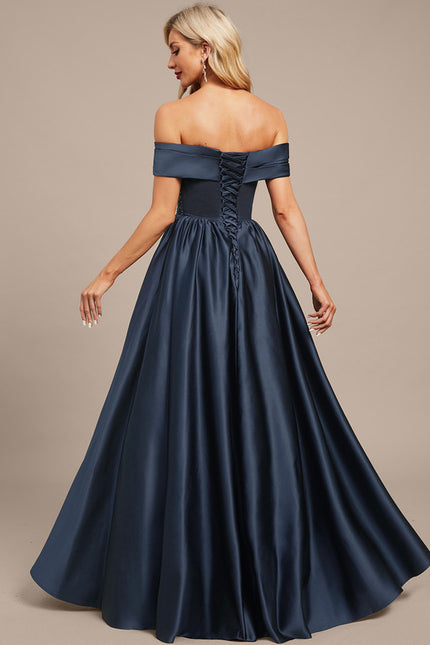 Robe Trapèze Nuit Sombre Élégante - gallery 7